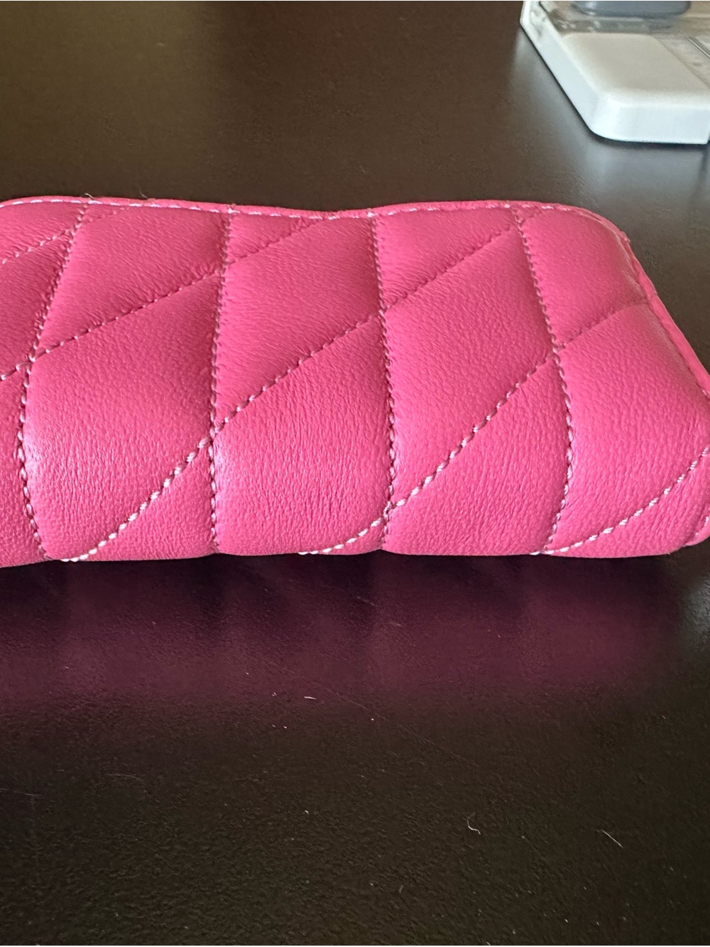 Coach Pink Leather Zip Card Wallet - Picture 5 of 12